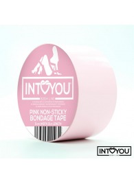 Розовый скотч для фиксации Non-Sticky Bondage Tape - 15 м. - Intoyou - купить с доставкой в Сургуте