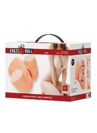 Телесный мастурбатор Liora с 2 любовными тоннелями - Baile - в Сургуте купить с доставкой