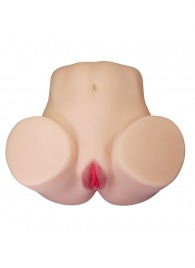 Телесный мастурбатор Julia с 2 любовными каналами - Baile - в Сургуте купить с доставкой