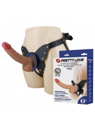 Поясной страпон Wells: трусики в форме бабочки и фаллоимитатор-насадка - Baile - купить с доставкой в Сургуте