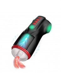 Интерактивный мастурбатор Raven с вакуумом, вибрацией и подсветкой - Shots Media BV - в Сургуте купить с доставкой