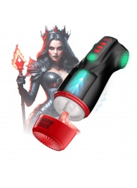 Интерактивный мастурбатор Raven с вакуумом, вибрацией и подсветкой - Shots Media BV - в Сургуте купить с доставкой