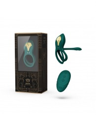 Зеленое эрекционное виброкольцо Bayek с пультом ДУ - Zalo - в Сургуте купить с доставкой