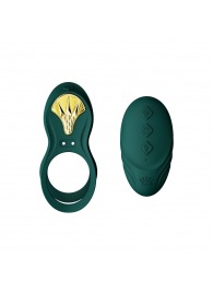 Зеленое эрекционное виброкольцо Bayek с пультом ДУ - Zalo - в Сургуте купить с доставкой