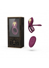 Фиолетовое эрекционное виброкольцо Bayek с пультом ДУ - Zalo - в Сургуте купить с доставкой