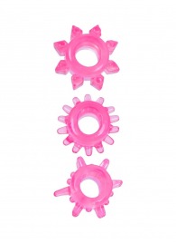 Комплект из трех розовых эрекционных колец - Erowoman-Eroman - в Сургуте купить с доставкой