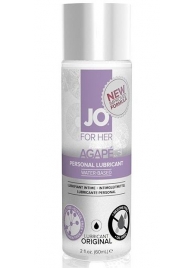 Лубрикант на водной основе для женщин JO AGAPE LUBRICANT ORIGINAL - 60 мл. - System JO - купить с доставкой в Сургуте