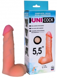 Фаллическая насадка Харнесс UNICOCK 5,5  - 17 см. - LOVETOY (А-Полимер) - купить с доставкой в Сургуте