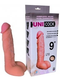 Фаллическая насадка Харнесс UNICOCK 9  - 24 см. - LOVETOY (А-Полимер) - купить с доставкой в Сургуте