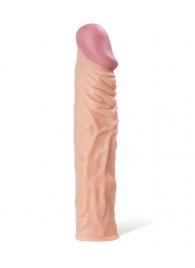 Насадка с ярко выраженной головкой и рельефным стволом - 19 см. - A-toys - в Сургуте купить с доставкой