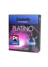 Стимулирующая насадка с усиками и шипиками Platino  Ураган - Sitabella - купить с доставкой в Сургуте