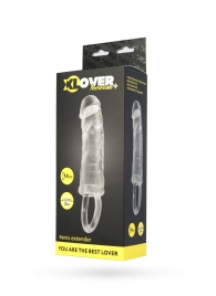 Прозрачная насадка с петлёй для фиксации - 14 см. - ToyFa - в Сургуте купить с доставкой