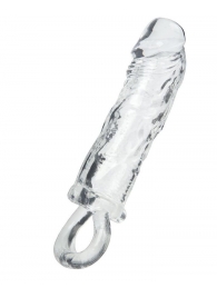 Прозрачная насадка с петлёй для фиксации - 14 см. - ToyFa - в Сургуте купить с доставкой