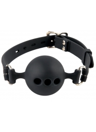 Силиконовый кляп-шар с отверстиями для дыхания Silicone Breathable Ball Gag Small - Pipedream - купить с доставкой в Сургуте