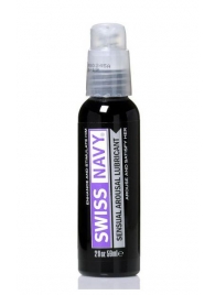 Возбуждающий гель-лубрикант на водной основе Sensual Arousal Lubricant - 59 мл. - Swiss navy - купить с доставкой в Сургуте