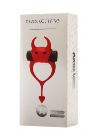 Красное эрекционное кольцо в форме дьяволенка DEVOL COCKRING - Adrien Lastic - в Сургуте купить с доставкой