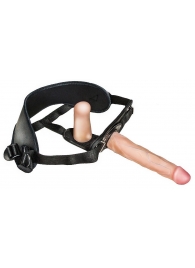 Женский страпон с вагинальной пробкой Woman Strap - 18 см. - LOVETOY (А-Полимер) - купить с доставкой в Сургуте