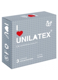 Презервативы с точками Unilatex Dotted - 3 шт. - Unilatex - купить с доставкой в Сургуте