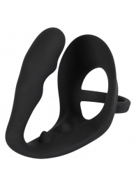 Эрекционное кольцо с подхватом мошонки и анальным отростком для воздействия на простату - Orion - в Сургуте купить с доставкой