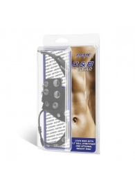 Утяжка на пенис и мошонку Cock Ring With 1.5  Ball Stretcher And Optional Weight Ring - BlueLine - купить с доставкой в Сургуте