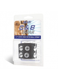 Ремень на член и мошонку 1.5  Cock Ring With Ball Strap - BlueLine - купить с доставкой в Сургуте