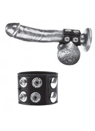 Ремень на член и мошонку 1.5  Cock Ring With Ball Strap - BlueLine - купить с доставкой в Сургуте
