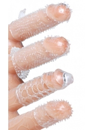 Набор из 4 насадок на член Pleasured Penis Enhancement Sleeve 4 Pack - XR Brands - в Сургуте купить с доставкой