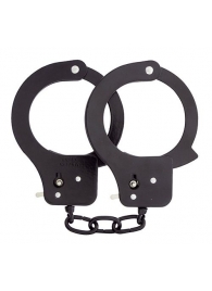 Чёрные наручники из листового металла BONDX METAL CUFFS BLACK - Dream Toys - купить с доставкой в Сургуте