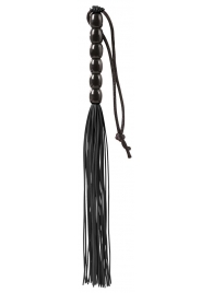 Чёрная мини-плеть из резины Rubber Mini Whip - 22 см. - Blush Novelties - купить с доставкой в Сургуте