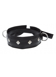 Полиуретановый ошейник с пуклями и D-кольцами Collar with Studs - Blush Novelties - купить с доставкой в Сургуте
