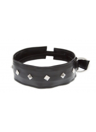 Полиуретановый ошейник с пуклями Collar with Studs - Blush Novelties - купить с доставкой в Сургуте