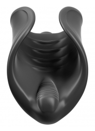 Чёрный мастурбатор Vibrating Silicone Stimulator с вибрацией - Pipedream - в Сургуте купить с доставкой