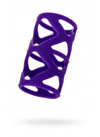 Фиолетовая насадка-сетка на пенис - 7,5 см. - A-toys - в Сургуте купить с доставкой