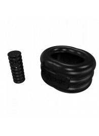 Чёрное эрекционное виброкольцо Stretch - Bathmate - в Сургуте купить с доставкой