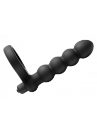 Насадка для двойного проникновения Double Fun Cock Ring with Double Penetration Vibe - XR Brands - в Сургуте купить с доставкой
