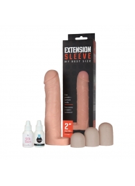 Насадка-удлинитель Extension sleeve с подхватом мошонки - 19 см. - Sitabella - в Сургуте купить с доставкой