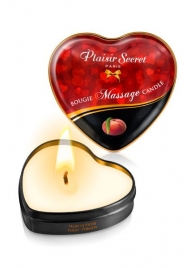 Массажная свеча с ароматом персика Bougie Massage Candle - 35 мл. - Plaisir Secret - купить с доставкой в Сургуте