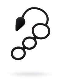 Тройное эрекционное кольцо с анальным хвостом Drop S-size - Erotist Adult Toys - в Сургуте купить с доставкой