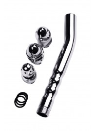 Металлический анальный душ с тремя насадками - ToyFa - купить с доставкой в Сургуте