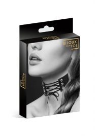 Оригинальный ошейник-чокер со шнуровкой - Bijoux Pour Toi - купить с доставкой в Сургуте