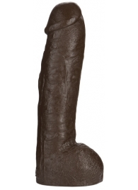 Большая насадка для трусиков Vac-U-Lock Realistic Hung - 31,7 см. - Doc Johnson - купить с доставкой в Сургуте