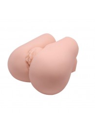 Реалистичный мастурбатор с вибрацией и двумя тоннелями - вагиной и анусом - Baile - в Сургуте купить с доставкой