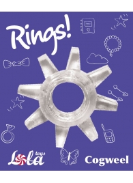 Прозрачное эрекционное кольцо Rings Cogweel - Lola Games - в Сургуте купить с доставкой