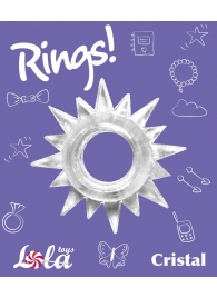 Прозрачное эрекционное кольцо Rings Cristal - Lola Games - в Сургуте купить с доставкой