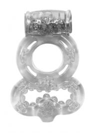 Прозрачное эрекционное кольцо Rings Treadle с подхватом - Lola Games - в Сургуте купить с доставкой