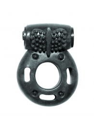 Черное эрекционное кольцо с вибрацией Rings Axle-pin - Lola Games - в Сургуте купить с доставкой