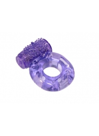 Фиолетовое эрекционное кольцо с вибрацией Rings Axle-pin - Lola Games - в Сургуте купить с доставкой