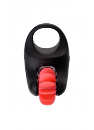 Чёрно-красное эрекционное виброкольцо Erotist - Erotist Adult Toys - в Сургуте купить с доставкой