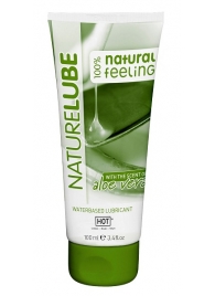 Лубрикант на водной основе NatureLube с алоэ вера - 100 мл. - HOT - купить с доставкой в Сургуте