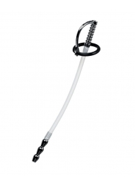 Силиконовый уретральный плаг со сменными фиксирующими кольцами Metal - ToyFa - купить с доставкой в Сургуте